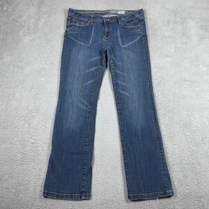 Converse One Star Bootcut Jeans Womens 12 (Fits 34x31) Blue Stretch Denim